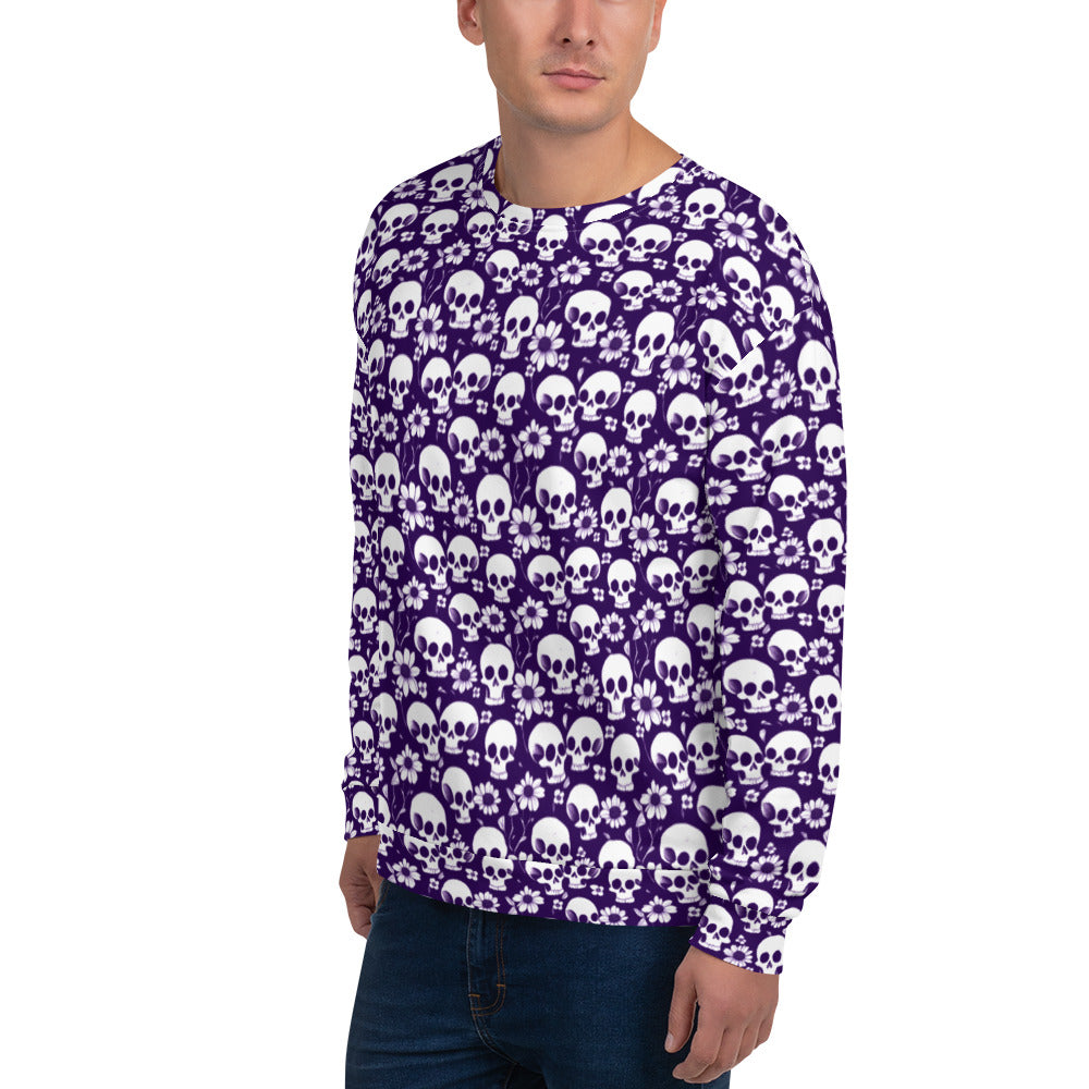 Unisex Sweatshirt - Memento Mori (Purple)