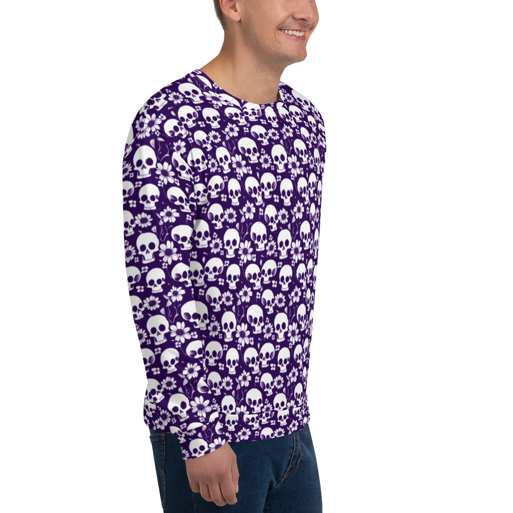 Unisex Sweatshirt - Memento Mori (Purple)