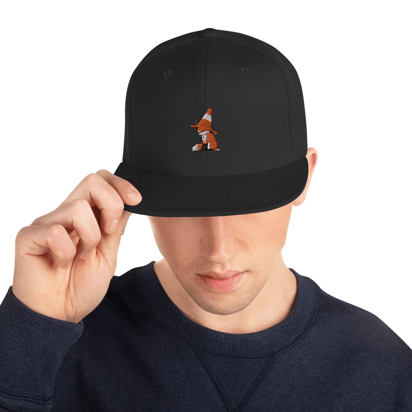 Snapback Hat - Traffic Cone Fox