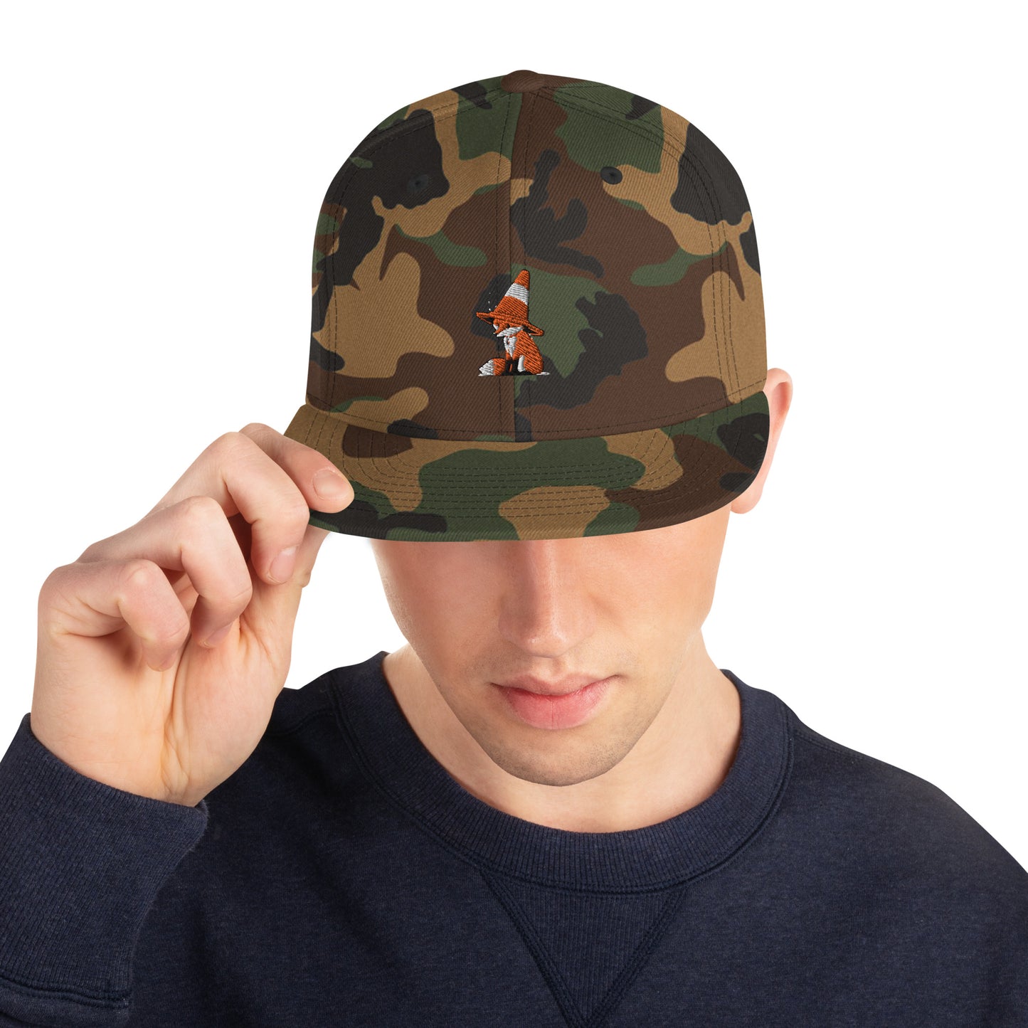 Snapback Hat - Traffic Cone Fox