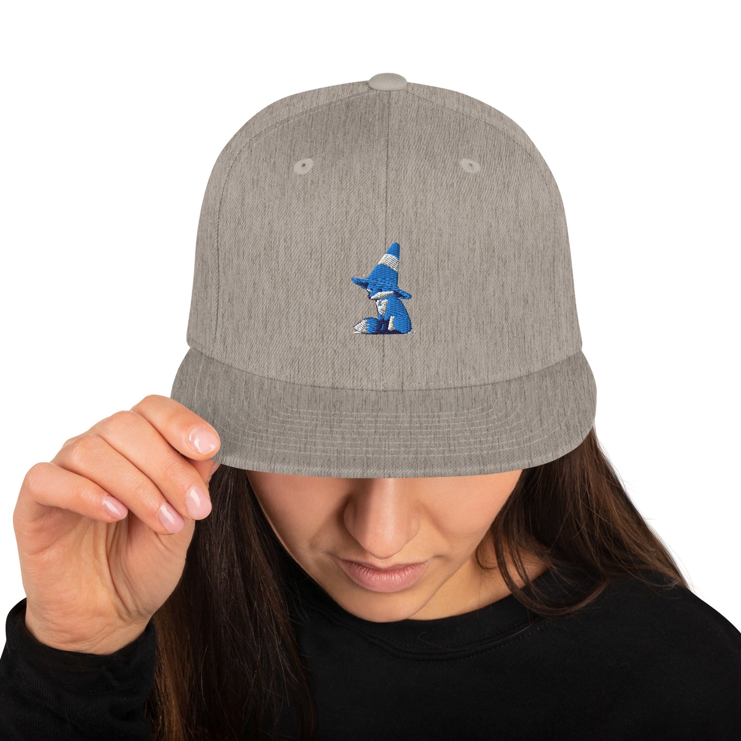 Snapback Hat - Traffic Cone Fox (Blue)