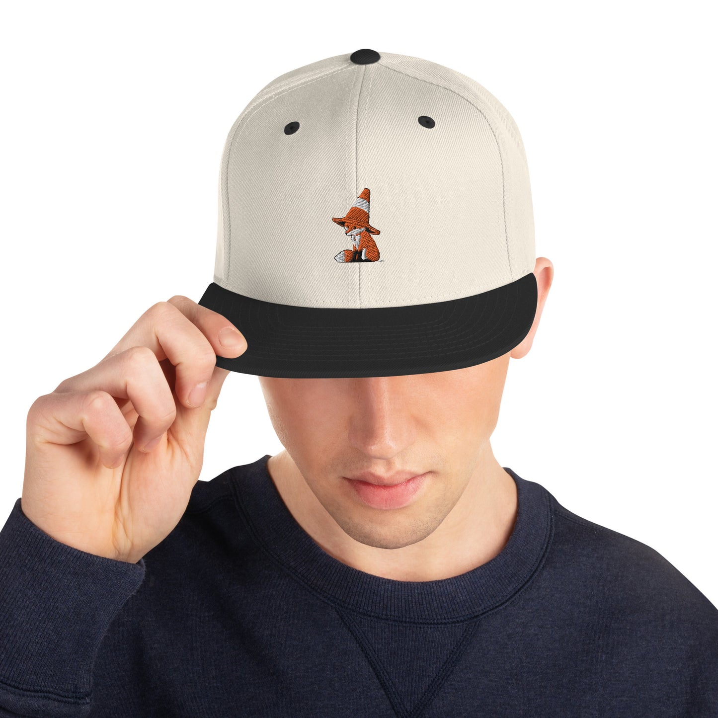 Snapback Hat - Traffic Cone Fox