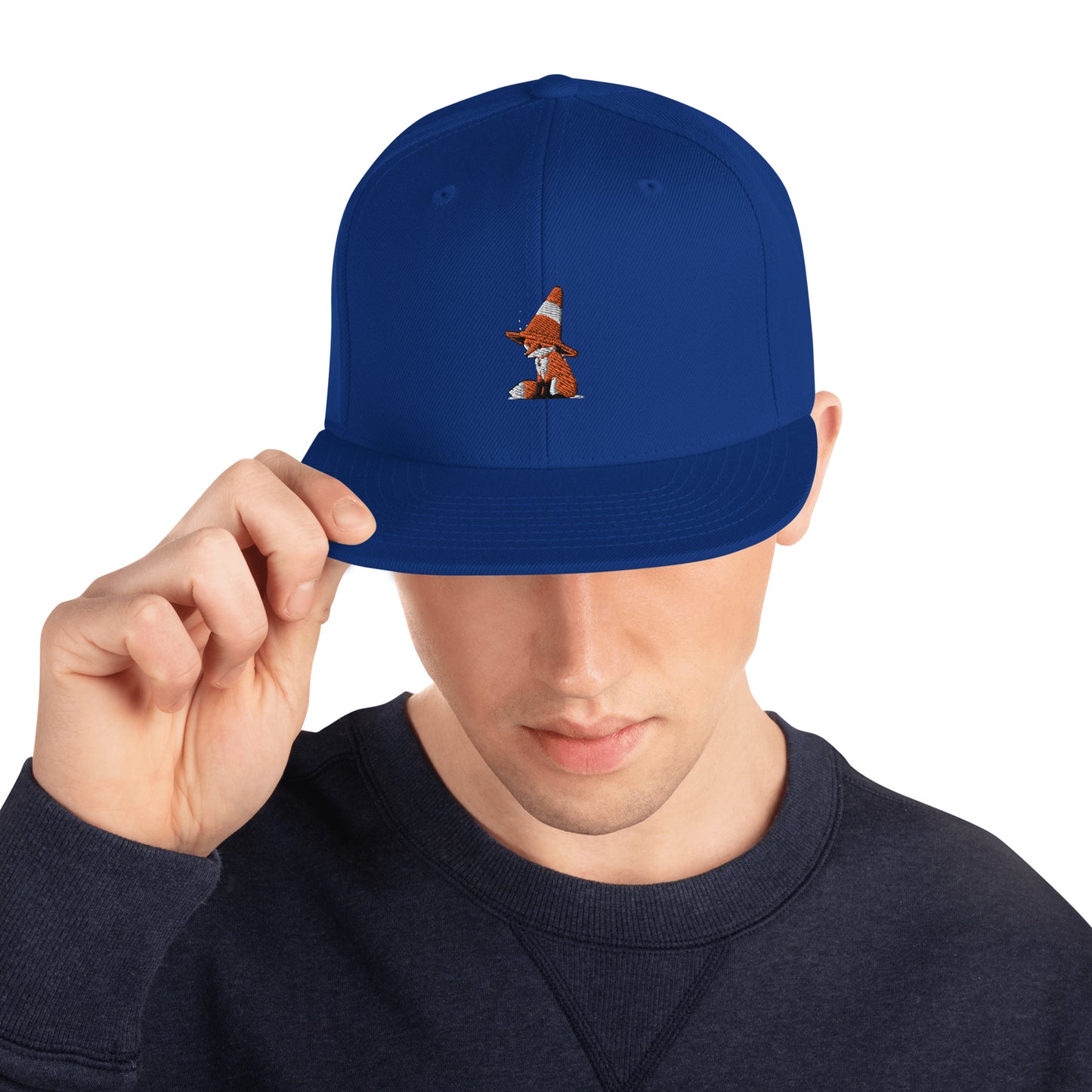 Snapback Hat - Traffic Cone Fox