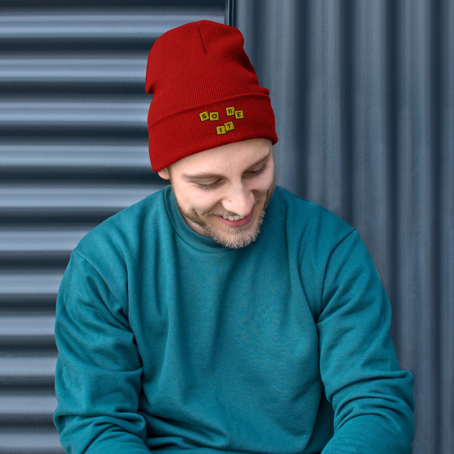 Embroidered Beanie - So Be It
