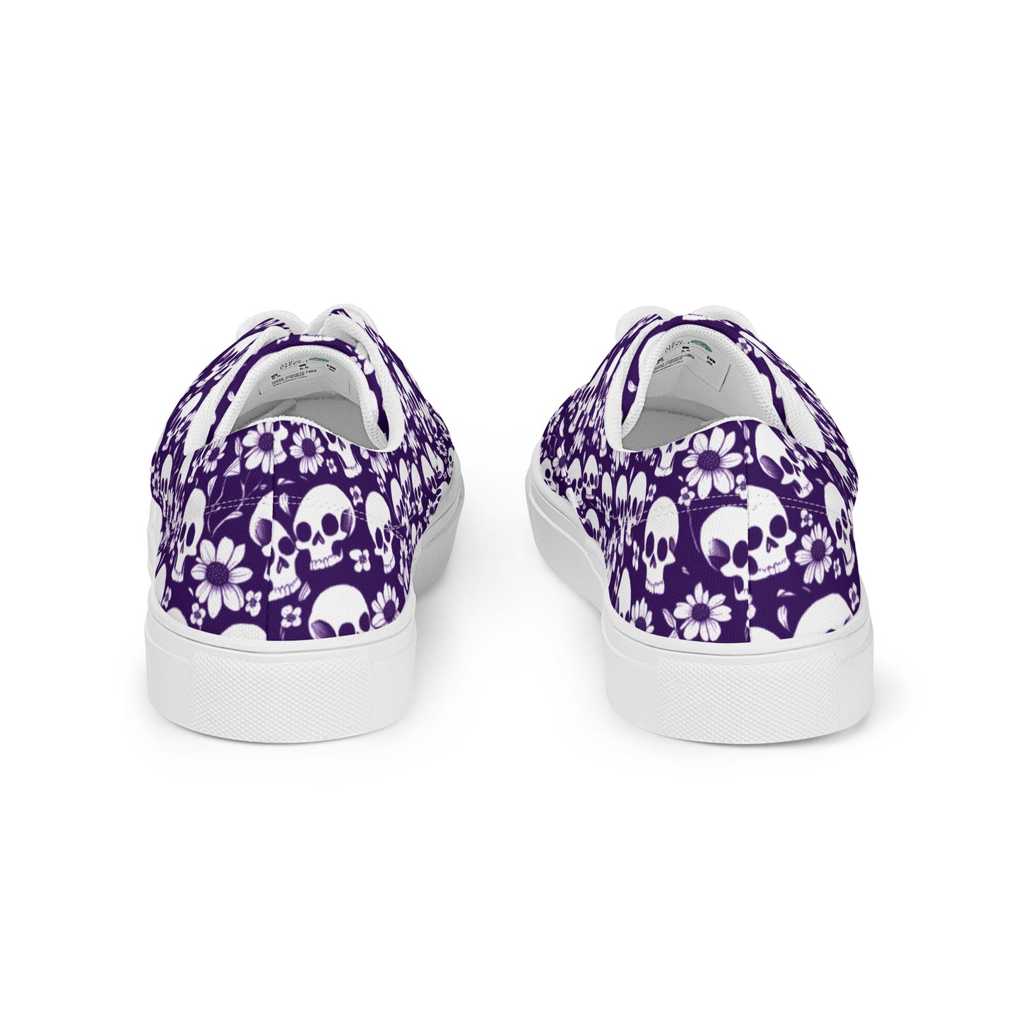 (US Sizes) Men’s Lace-Up Canvas Shoes - Memento Mori (Purple)